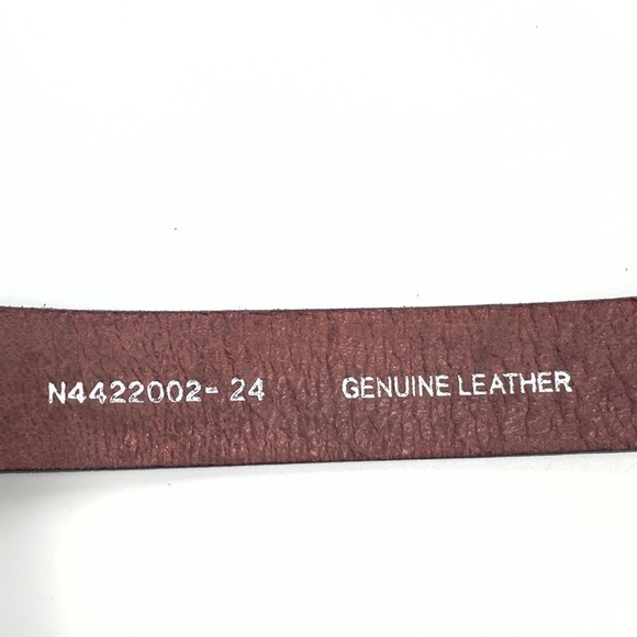 Nocona Western Rodeo Tooled Leather Belt Boys Size 24 Big Buckle Bull Rider - Picture 8 of 13